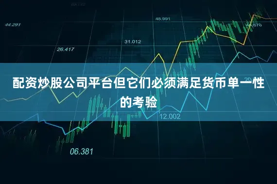 配资炒股公司平台但它们必须满足货币单一性的考验